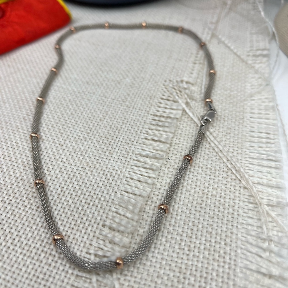 Vintage 925 Sterling Silver MILOR Italy Necklace – Estate Collection - Picture 11 of 14